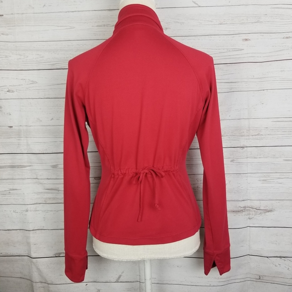 Lucy Athletic Zip-Up Red Jacket - Picture 2 of 8